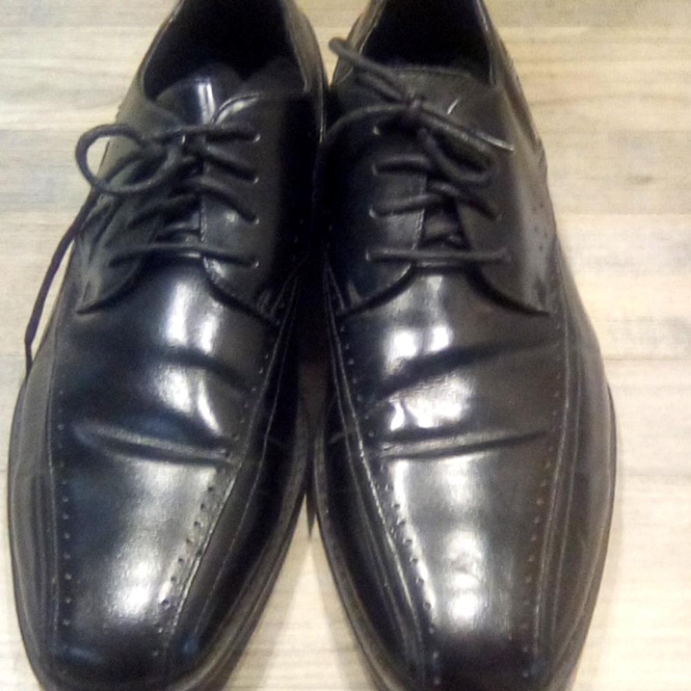 Stacy Adams Man Leather Bolo Oxfords Shoes Size 8
